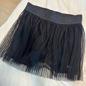 SOLD Alo black mesh skirt size xs